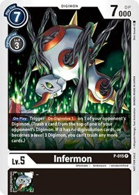 Infermon - P-015 (P-015 P) [Digimon Promotion Cards]