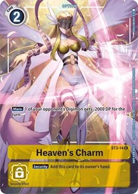 Heaven's Charm - ST3-14 (Tamer's Evolution Box) (ST3-14 C) [Starter Deck 03: Heaven's Yellow]