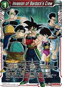 Invasion of Bardock's Crew (BT13-027) [Supreme Rivalry]