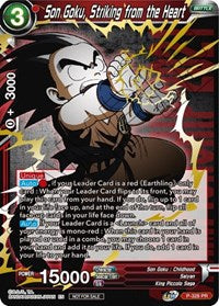 Son Goku, Striking from the Heart (Championship Pack 2021 Vol.1) (Winner Gold Stamped) (P-328) [Promotion Cards]