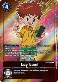 Izzy Izumi (Box Topper) (BT4-096 R) [Great Legend]