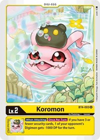 Koromon (BT4-003 U) [Great Legend]