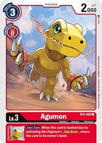 Agumon (BT4-008 C) [Great Legend]