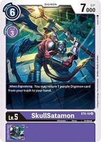 SkullSatamon (ST6-10 U) [Starter Deck 06: Venomous Violet]