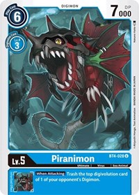 Piranimon (BT4-028 U) [Great Legend]