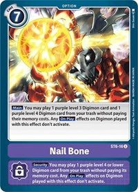 Nail Bone (ST6-16 U) [Starter Deck 06: Venomous Violet]