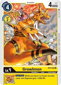 Growlmon (BT4-039 C) [Great Legend]