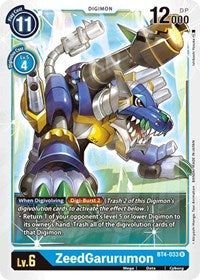 ZeedGarurumon (BT4-033 R) [Great Legend]