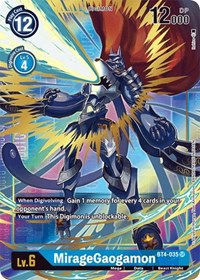 MirageGaogamon (Alternate Art) (BT4-035 SR) [Great Legend]
