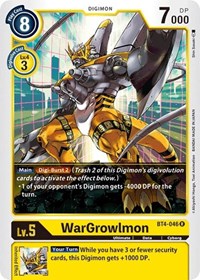 WarGrowlmon (BT4-046 R) [Great Legend]