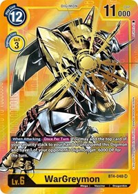 WarGreymon (Alternate Art) (BT4-048 SR) [Great Legend]