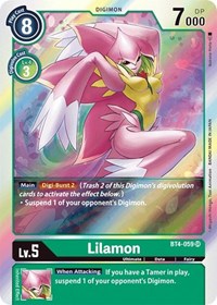 Lilamon (BT4-059 SR) [Great Legend]