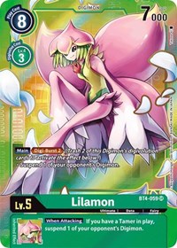 Lilamon (Alternate Art) (BT4-059 SR) [Great Legend]