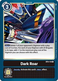 Dark Roar (BT4-110 R) [Great Legend]