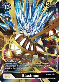 Blastmon (Alternate Art) (BT4-075 SR) [Great Legend]