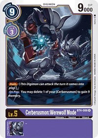 Cerberusmon: Werewolf Mode (BT4-086 R) [Great Legend]