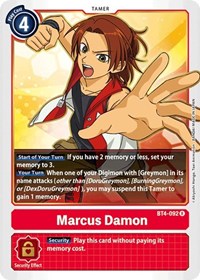 Marcus Damon (BT4-092 R) [Great Legend]