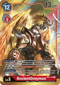 AncientGreymon (Alternate Art) (BT4-113 SEC) [Great Legend]