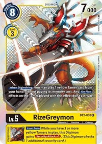 RizeGreymon - BT2-038 (Premium Pack Set 01) (BT2-038 R) [Release Special Booster 1.5]