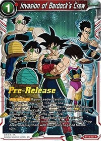 Invasion of Bardock's Crew (BT13-027) [Supreme Rivalry Pre-Release Cards]