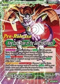 King Cold // King Cold, Ruler of the Galactic Dynasty (BT13-061) [Supreme Rivalry Pre-Release Cards]
