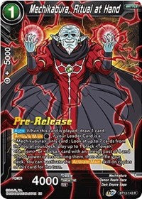 Mechikabura, Ritual at Hand (BT13-143) [Supreme Rivalry Pre-Release Cards]