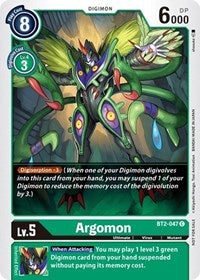 Argomon - BT2-047 (Official Tournament Pack Vol.2) (BT2-047 C) [Release Special Booster 1.0]