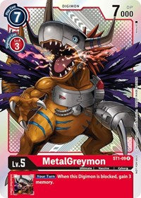 MetalGreymon - ST1-09 (Official Tournament Pack Vol.2) (ST1-09 R) [Starter Deck 01: Gaia Red]