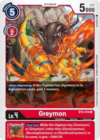 Greymon (BT5-010 U) [Battle of Omni]