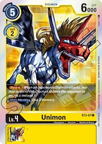 Unimon - ST3-07 (Event Pack 1) (ST3-07 C) [Starter Deck 03: Heaven's Yellow]