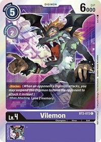 Vilemon - BT2-072 (Event Pack 1) (BT2-072 C) [Release Special Booster 1.0]