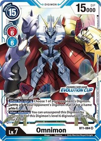 Omnimon - BT1-084 (July Evolution Cup 2021 Stamped) (BT1-084 SR) [Release Special Booster 1.0]
