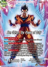 Son Gohan // Son Gohan, the Power of Duty (BT14-001) [Cross Spirits]