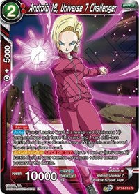 Android 18, Universe 7 Challenger (BT14-013) [Cross Spirits]