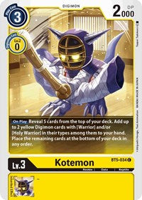 Kotemon (BT5-034 C) [Battle of Omni]