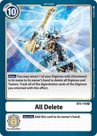 All Delete (BT5-110 R) [Battle of Omni]