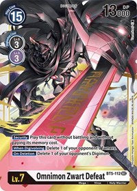 Omnimon Zwart Defeat (BT5-112 SEC) [Battle of Omni]