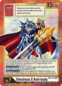 Omnimon X Anti-body (Alternate Art) (BT5-111 SEC) [Battle of Omni]