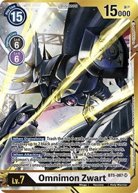 Omnimon Zwart (Alternate Art - Kenji Watanabe) (BT5-087 SR) [Battle of Omni]