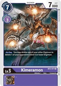 Kimeramon - BT2-077 (Battle of Omni Pre-Release) (BT2-077 R) [Release Special Booster 1.0]