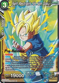 Self-Restraint SS Son Goku (BT14-096) [Cross Spirits Pre-Release Cards]