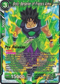 Broly, Berserker of Frieza's Army (BT14-084) [Cross Spirits Pre-Release Cards]