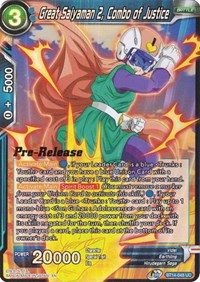 Great Saiyaman 2, Combo of Justice (BT14-048) [Cross Spirits Pre-Release Cards]
