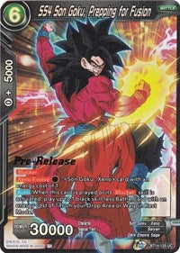 SS4 Son Goku, Prepping for Fusion (BT14-125) [Cross Spirits Pre-Release Cards]