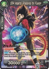 SS4 Vegeta, Prepping for Fusion (BT14-127) [Cross Spirits Pre-Release Cards]