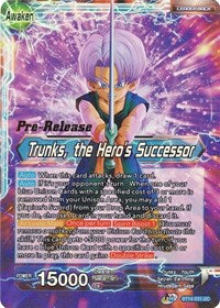 Trunks // Trunks, the Hero's Successor (BT14-031) [Cross Spirits Pre-Release Cards]