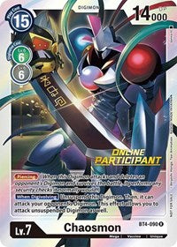 Chaosmon - BT4-090 (2021 Championship Online Regional) [Online Participant] (BT4-090 R) [Great Legend]
