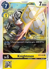 Knightmon - BT5-042 (2021 Championship Online Regional) [Online Participant] (BT5-042 C) [Battle of Omni]