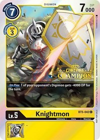 Knightmon - BT5-042 (2021 Championship Online Regional) [Online Champion] (BT5-042 C) [Battle of Omni]