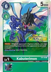 Kabuterimon - ST4-08 (2021 Championship Online Regional) [Online Finalist] (ST4-08 U) [Starter Deck 04: Giga Green]